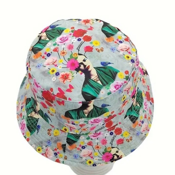 Frida Kahlo Inspired Reversible Bucket Hat - Picture 7 of 13